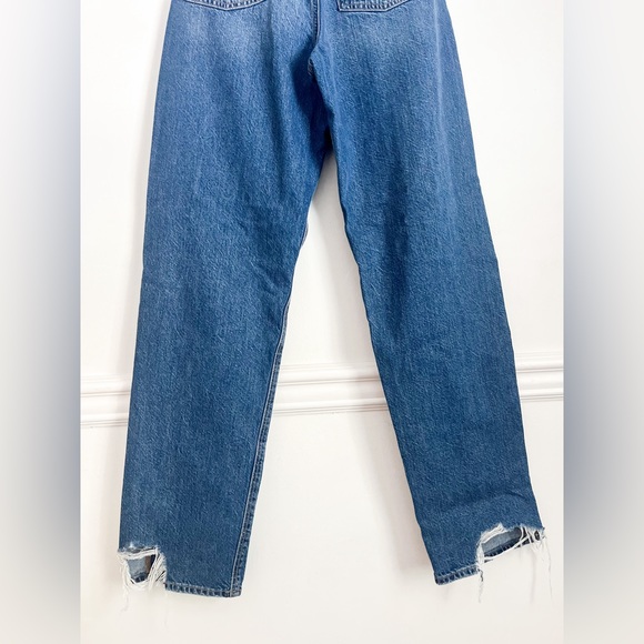 SOLD Distressed Wide Leg Jeans - Picture 6 of 7